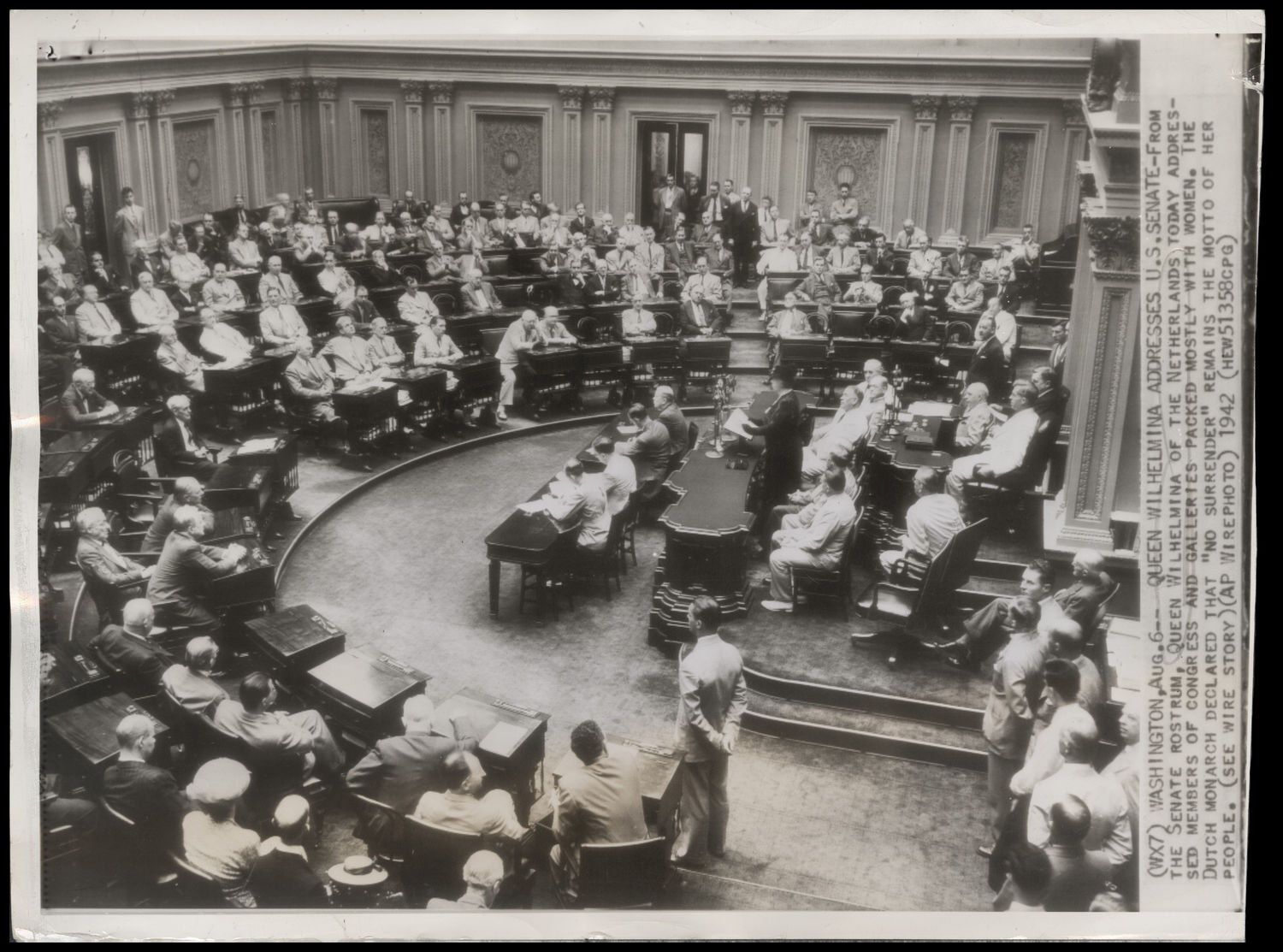 Queen Wilhelmina Addresses U.S. Senate (Acc. No. 38.01195.001)