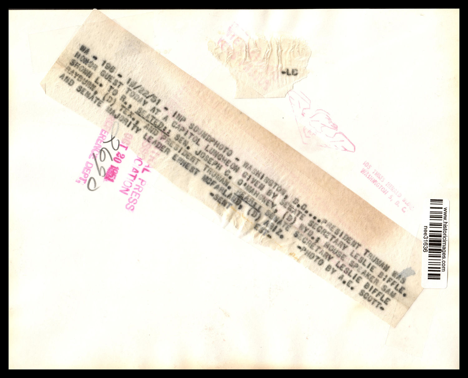 President Truman Was Honor Guest Today (Acc. No. 38.01214.001)