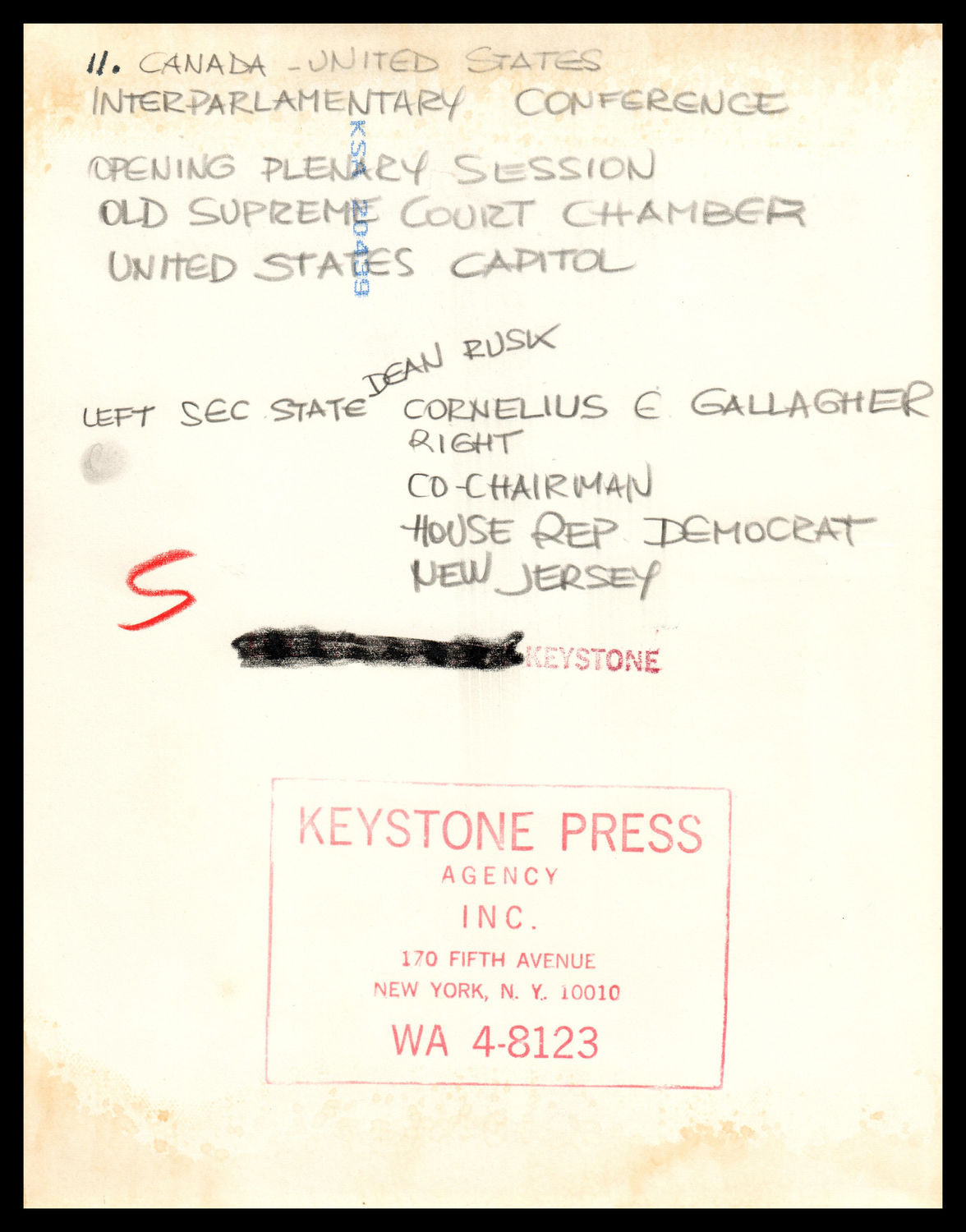 Canada-United States Interparliamentary Conference (Acc. No. 38.01216.001)