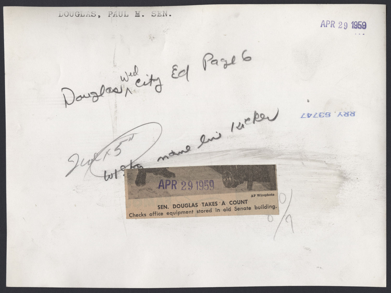 Taking a Count (Acc. No. 38.01259.001)