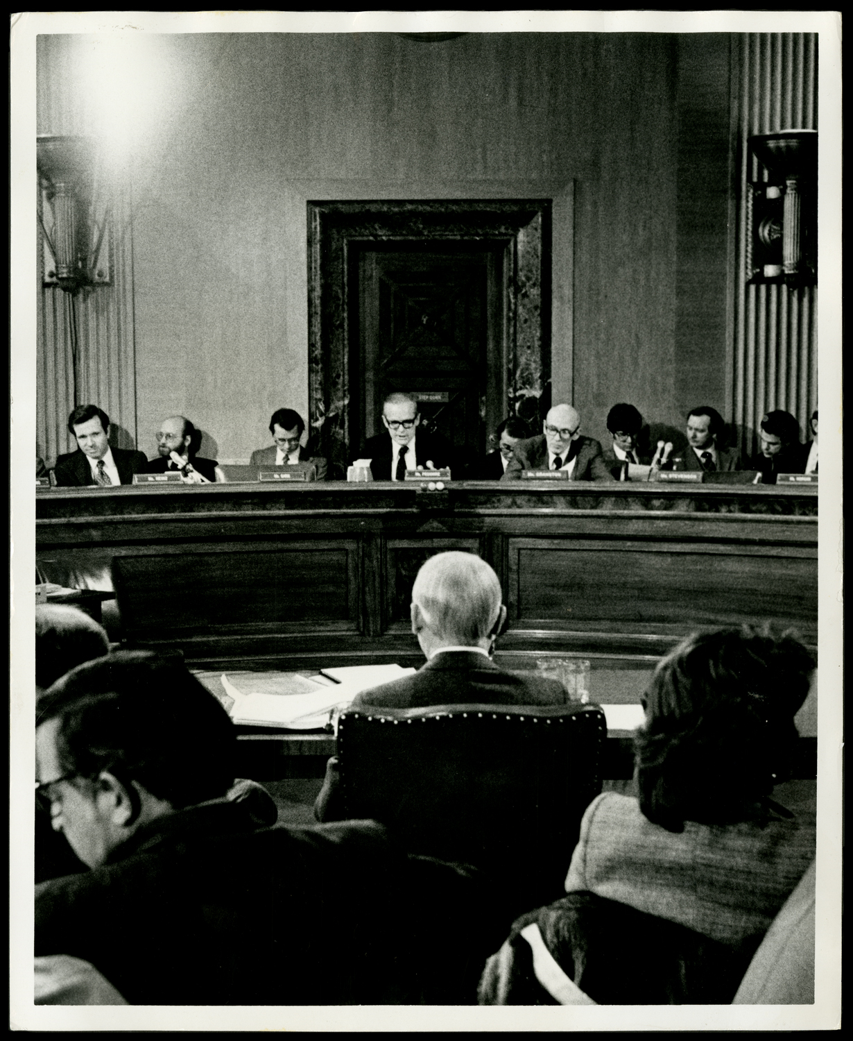 Testifying Before Senate Sub Committee on Banking (Acc. No. 38.01325.001)