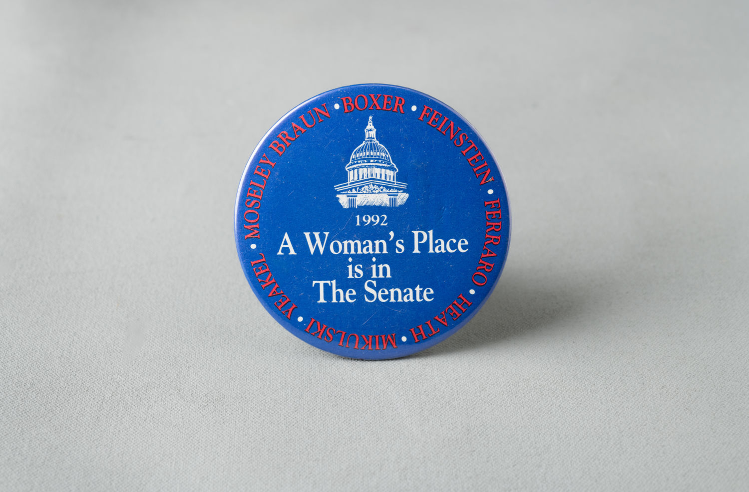 Badge, A Woman's Place is in The Senate (Acc. No. 58.00033.001)