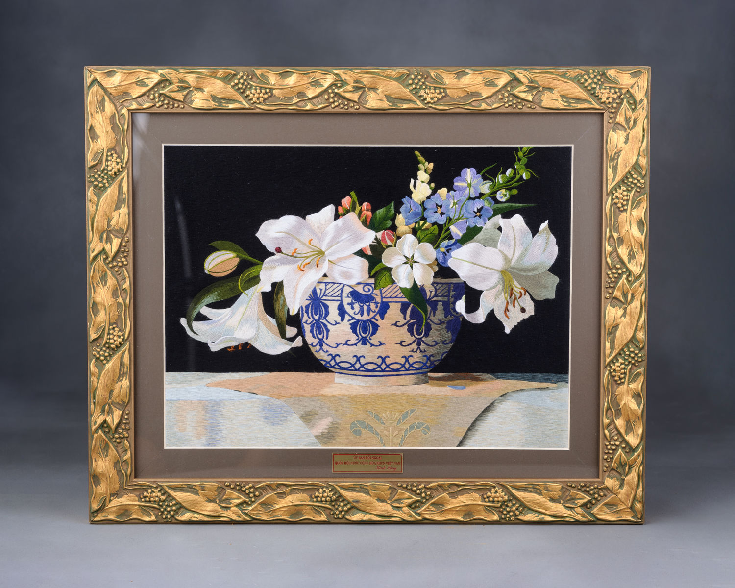 Silk Embroidered Still Life (Acc. No. 85.00015.000)