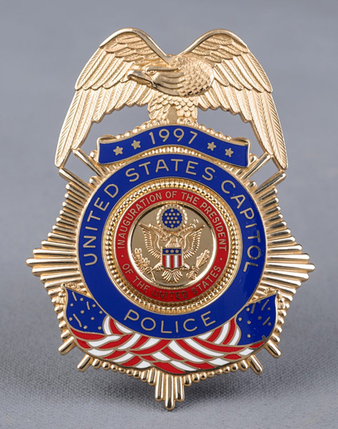 U.S. Capitol Police Badge, 1997 Inaugural Ceremonies (Acc. No. 11.00042.053)