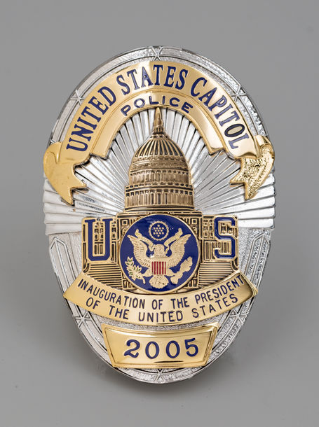 U.S. Capitol Police Badge, 2005 Inaugural Ceremonies (Acc. No. 11.00067.106a)