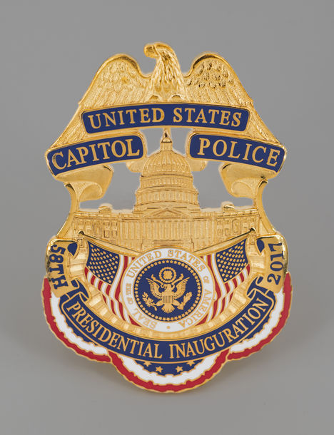 U.S. Capitol Police Badge, 2017 Inaugural Ceremonies (Acc. No. 11.00128.059)