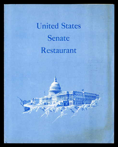 Menu, United States Senate Restaurant (Acc. No. 16.00256.000)