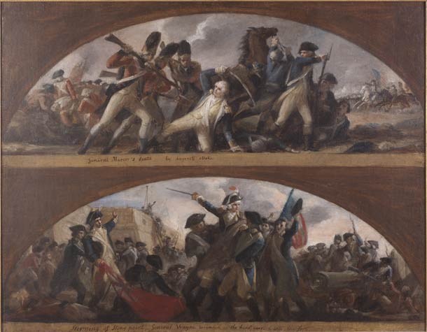 Sketch, General Mercer's Death by Bayonet Stroke and Storming of Stony Point, General Wayne Wounded in the Head, Carried into the Fort (Acc. No. 33.00024.000)