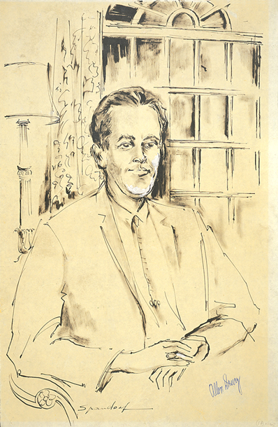 Portrait of Allen Drury (Signed by Drury) (Acc. No. 37.00028.000)