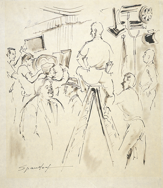 Otto Preminger Supervising Set up in Tregaron (Acc. No. 37.00057.000)