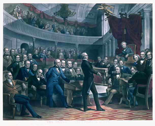 The United States Senate, A.D. 1850 Engraving (Acc. No 38.00029.000)