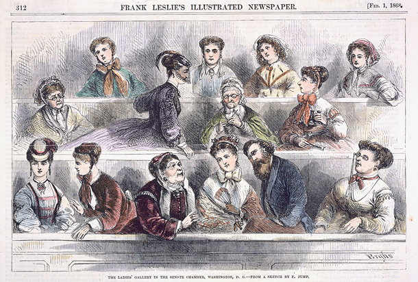 The Ladies' Gallery in the Senate Chamber, Washington, D.C. (Acc. No. 38.00090.001a)