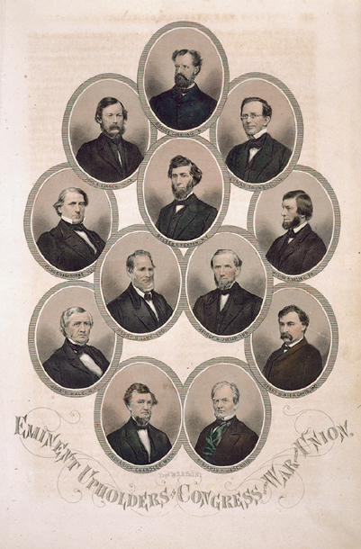 Eminent Upholders in Congress of the War for the Union. (Acc. No. 38.00251.001)