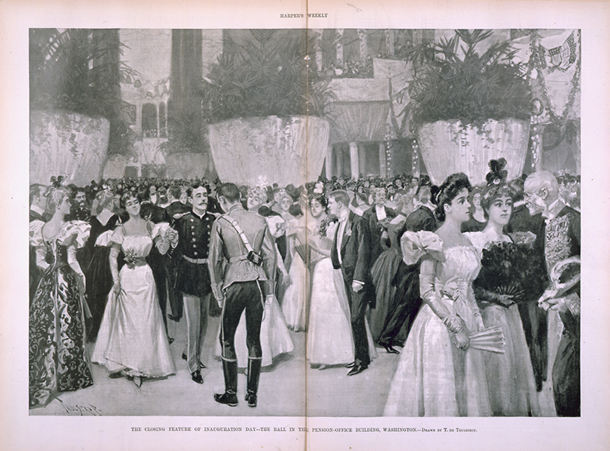The Closing Feature of Inauguration Day&mdash;The Ball in the Pension-Office Building, Washington. (Acc. No. 38.00441.001)