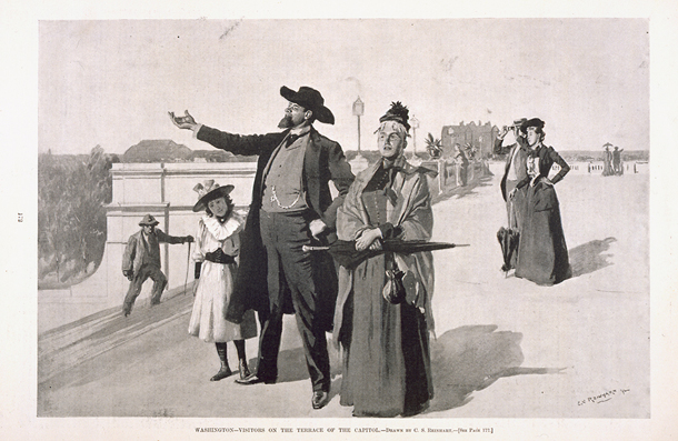 Washington&mdash;Visitors on the Terrace of the Capitol. (Acc. No. 38.00532.001)