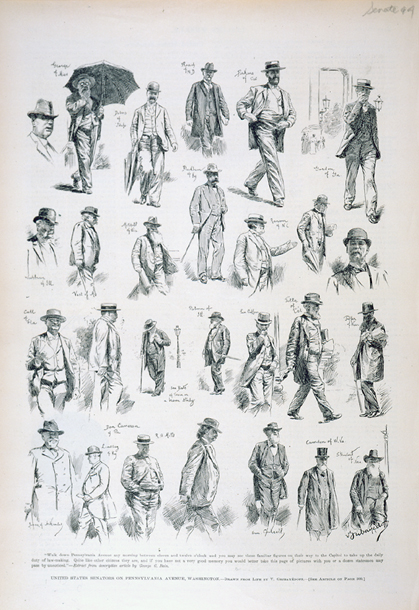 United States Senators on Pennsylvania Avenue, Washington. (Acc. No. 38.00763.001)