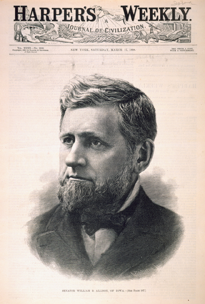 Senator William B. Allison, of Iowa. (Acc. No. 38.00806.001)