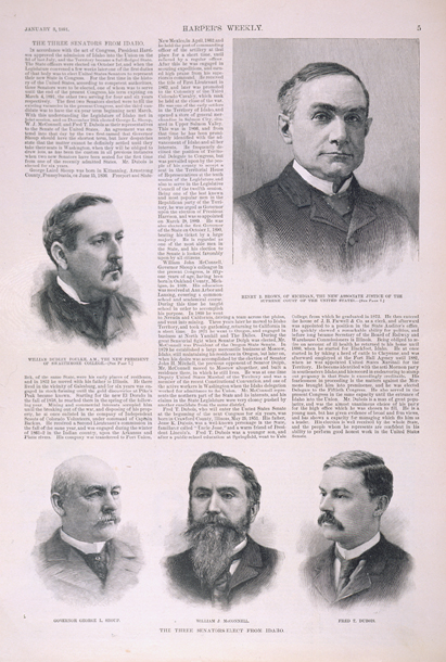 The Three Senators Elect from Idaho. (Acc. No. 38.00814.001)