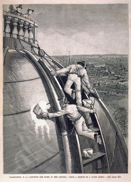 Washington, D.C.&mdash;Painting the Dome of the Capitol. (Acc. No. 38.00846.001)