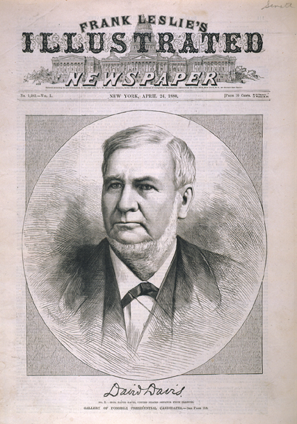 Gallery of Possible Presidential Candidates.  No. 2. Hon. David Davis, United States Senator from Illinois. (Acc. No. 38.00862.001)