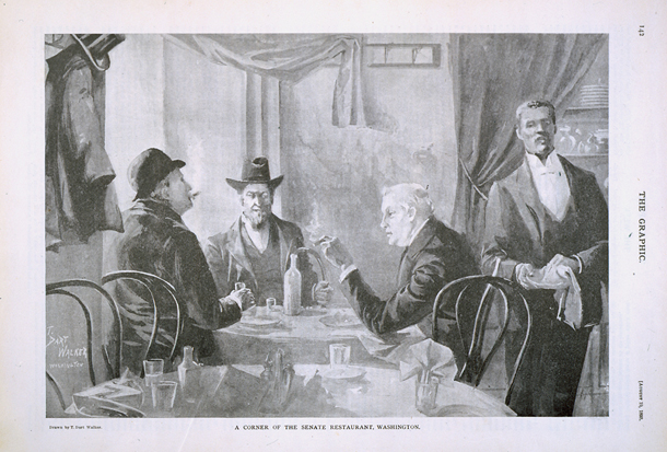 A Corner of the Senate Restaurant, Washington. (Acc. No. 38.00954.001)