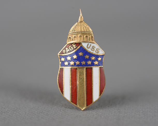 Lapel Pin, United States Senate Page (Acc. No. 57.00032.000)