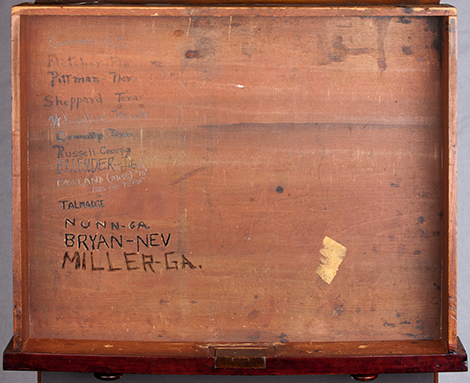 Detail of desk drawer