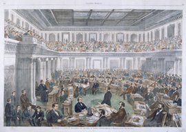 The Senate as a Court of Impeachment for the Trial of Andrew Johnson.