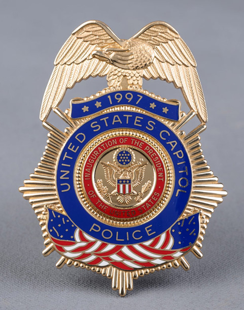 U.S. Capitol Police Badge, 1997 Inauguration Ceremonies (Acc. No. 11.00042.053)