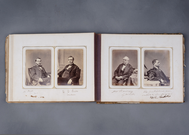 Image of Album with Cabinet Card Portraits