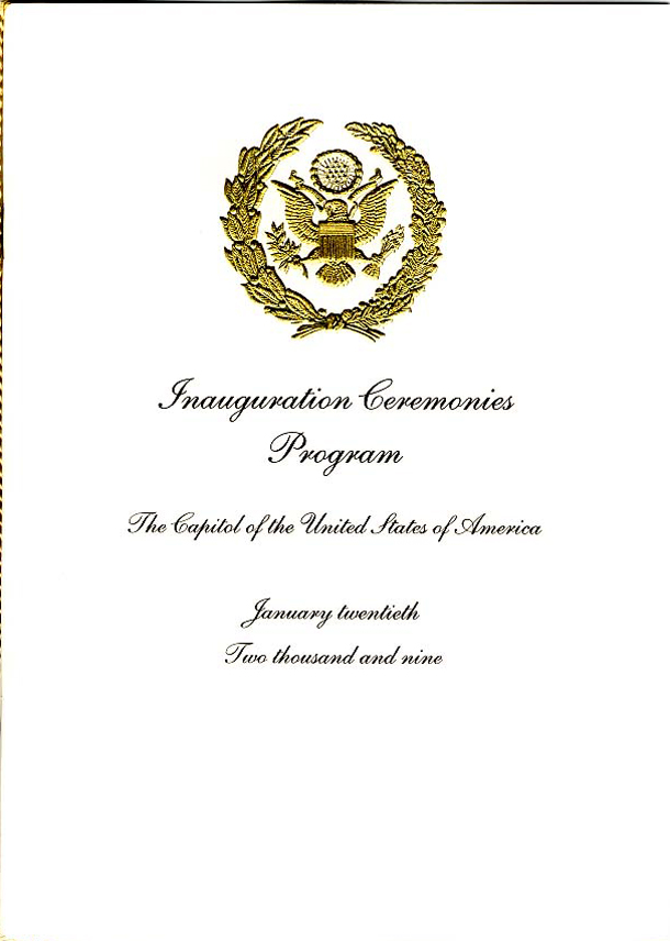 Program, 2009 Inauguration Ceremonies