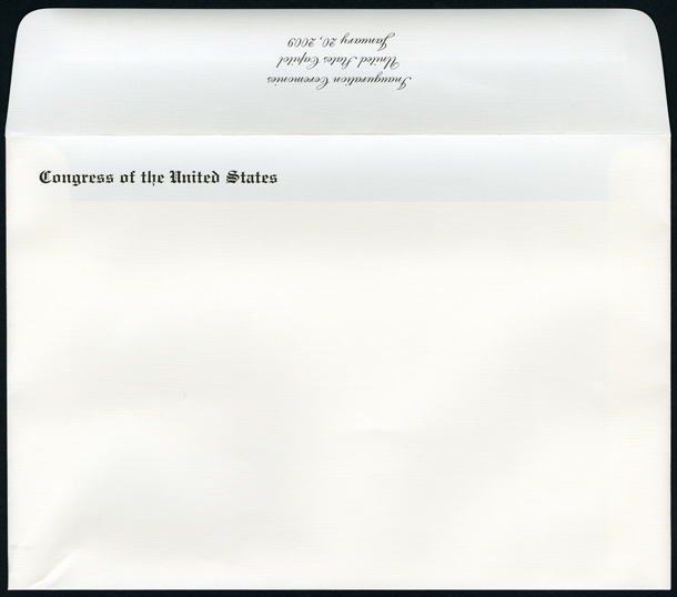 Envelope, 2009 Inauguration Ceremonies (Acc. No. 11.00102.001e)
