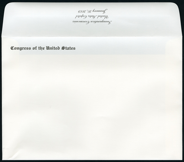 Envelope, 2009 Inaugural Ceremonies (Acc. No. 11.00102.001e)