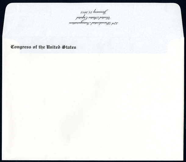 Envelope, 2013 Inauguration Ceremonies (Acc. No. 11.00112.036e)