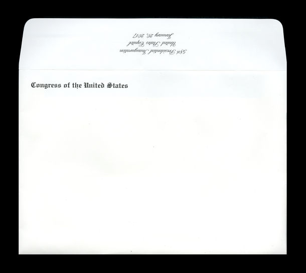 Envelope, 2017 Inaugural Ceremonies (Acc. No. 11.00128.036e)