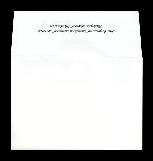Envelope, 2017 Inaugural Luncheon (Acc. No. 11.00128.043b)