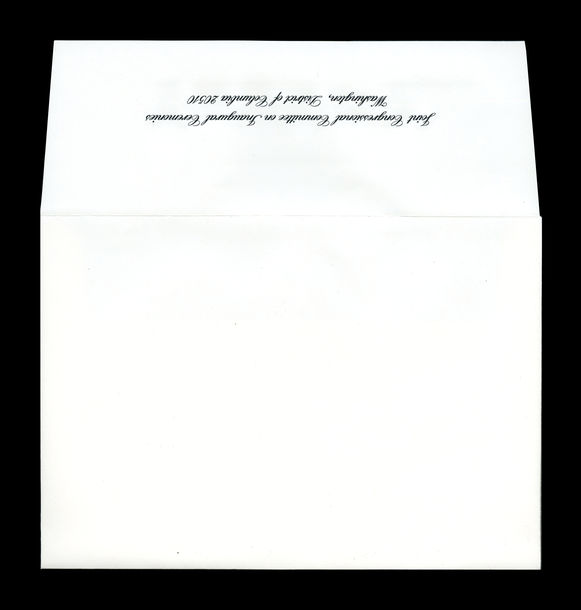 Envelope, 2017 Inauguration Luncheon