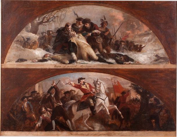 Sketch, Death of General Montgomery and The Battle of Lexington