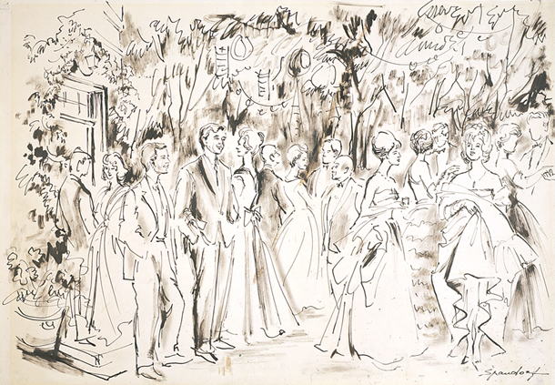 Party Scene at Tregaron, Belgian Ambassador's Daughter (Acc. No. 37.00011.000)