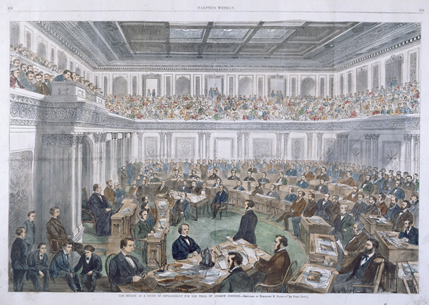 The Senate as a Court of Impeachment for the Trial of Andrew Johnson. (Acc. No. 38.00024.005)