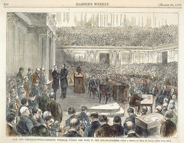 Our New President—Vice-President Wheeler Taking the Oath in the Senate-Chamber. (Acc. No. 38.00036.002a)