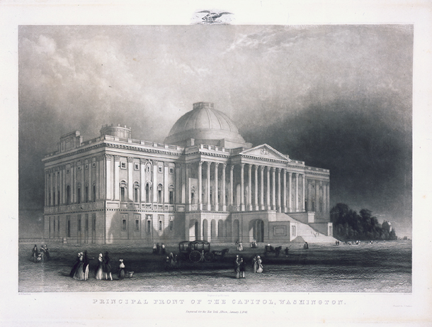 Principal Front of the Capitol, Washington.