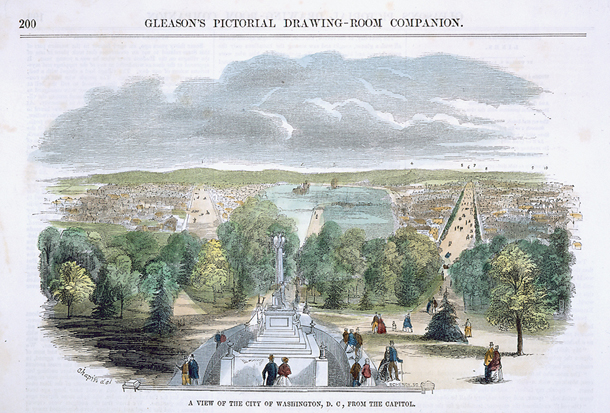 A View of the City of Washington, D.C, [sic] from the Capitol. (Acc. No. 38.00083.002)