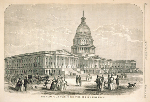 The Capitol at Washington, with the New Extensions.