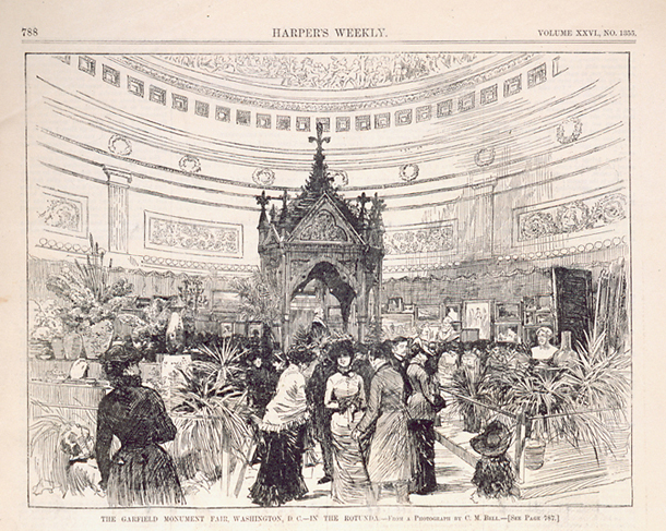 The Garfield Monument Fair, Washington, D.C.—in the Rotunda. (Acc. No. 38.00093.001)