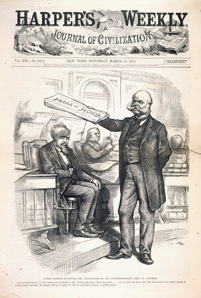 Under Parole of Honor—The Ex-Officers of the Ex-Confederate Army in Congress. (Acc. No. 38.00116.001)