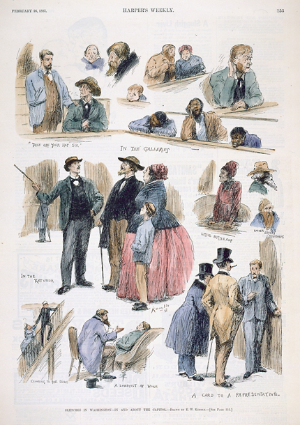Sketches in Washington—In and about the Capitol. (Acc. No. 38.00133.002)