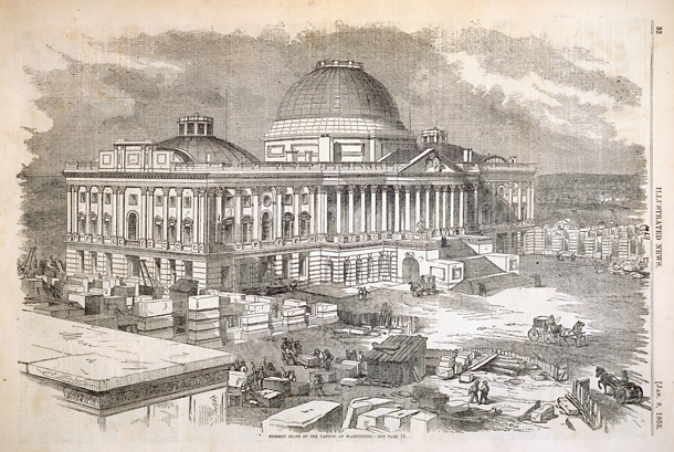 Present State of the Capitol at Washington. (Acc. No. 38.00137.002)