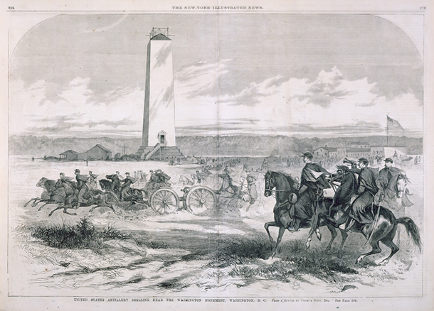 United States Artillery Drilling Near the Washington Monument, Washington, D.C.