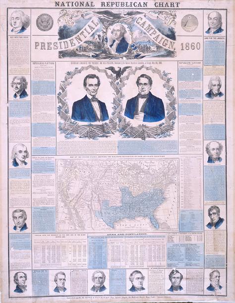 National Republican Chart—Presidential Campaign 1860 (Acc. No. 38.00150.001)
